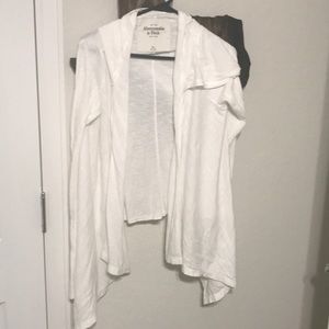 Abercrombie cardigan white M/L